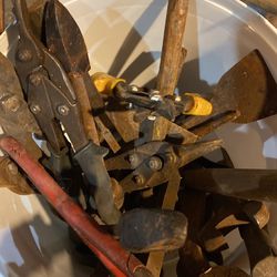 A bucket of old Tools  Thumbnail