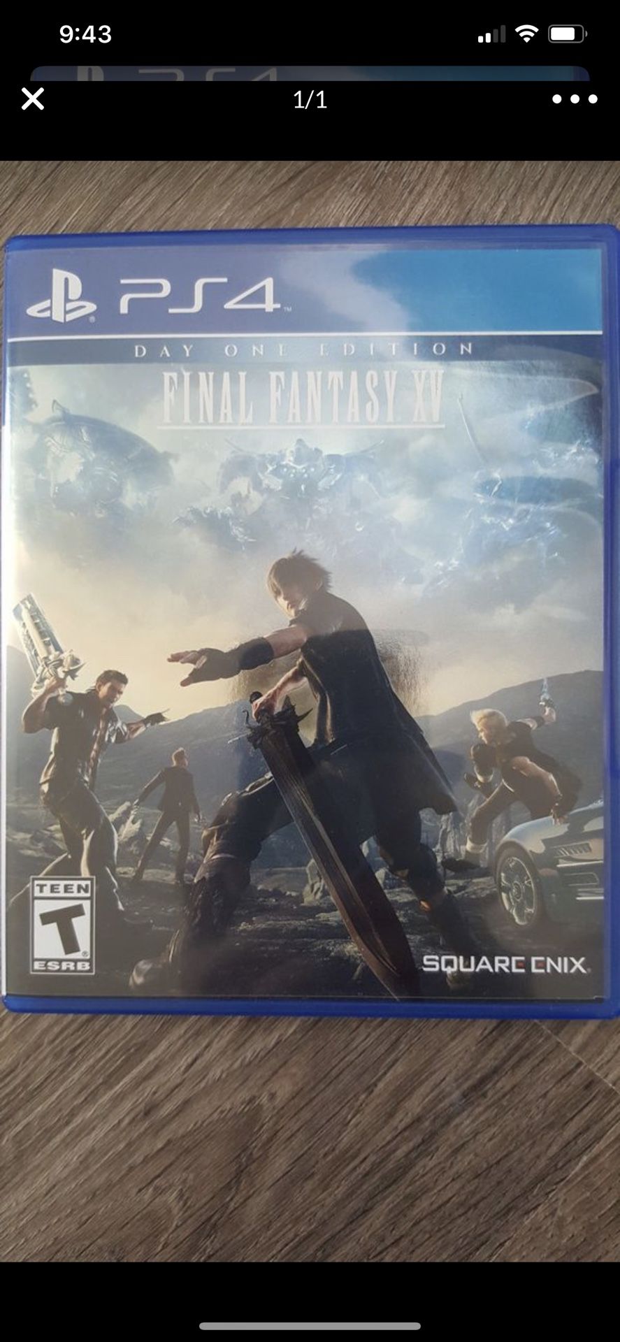 Final Fantasy XV day one edition ps4 sale or trade