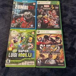 Wii U  and Xbox 360 Games 