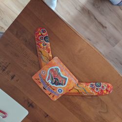 14 Inch Hand Painted Boomerang 