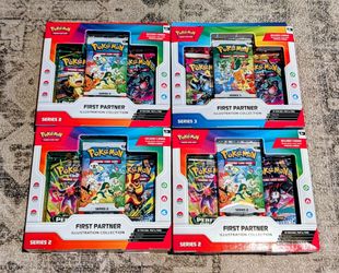 New, Unopened Pokemon First Partners Series 2 & 3
