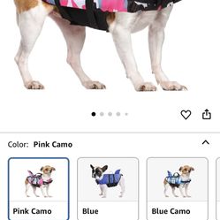 Camouflage Pink And Green Pet Life Vest