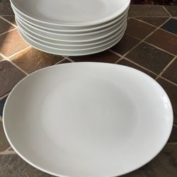 8 Everyday Porcelain Plates