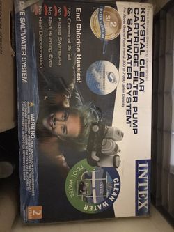 Intex Krystal Clear Cartridge Filter Pump and Saltwater System 