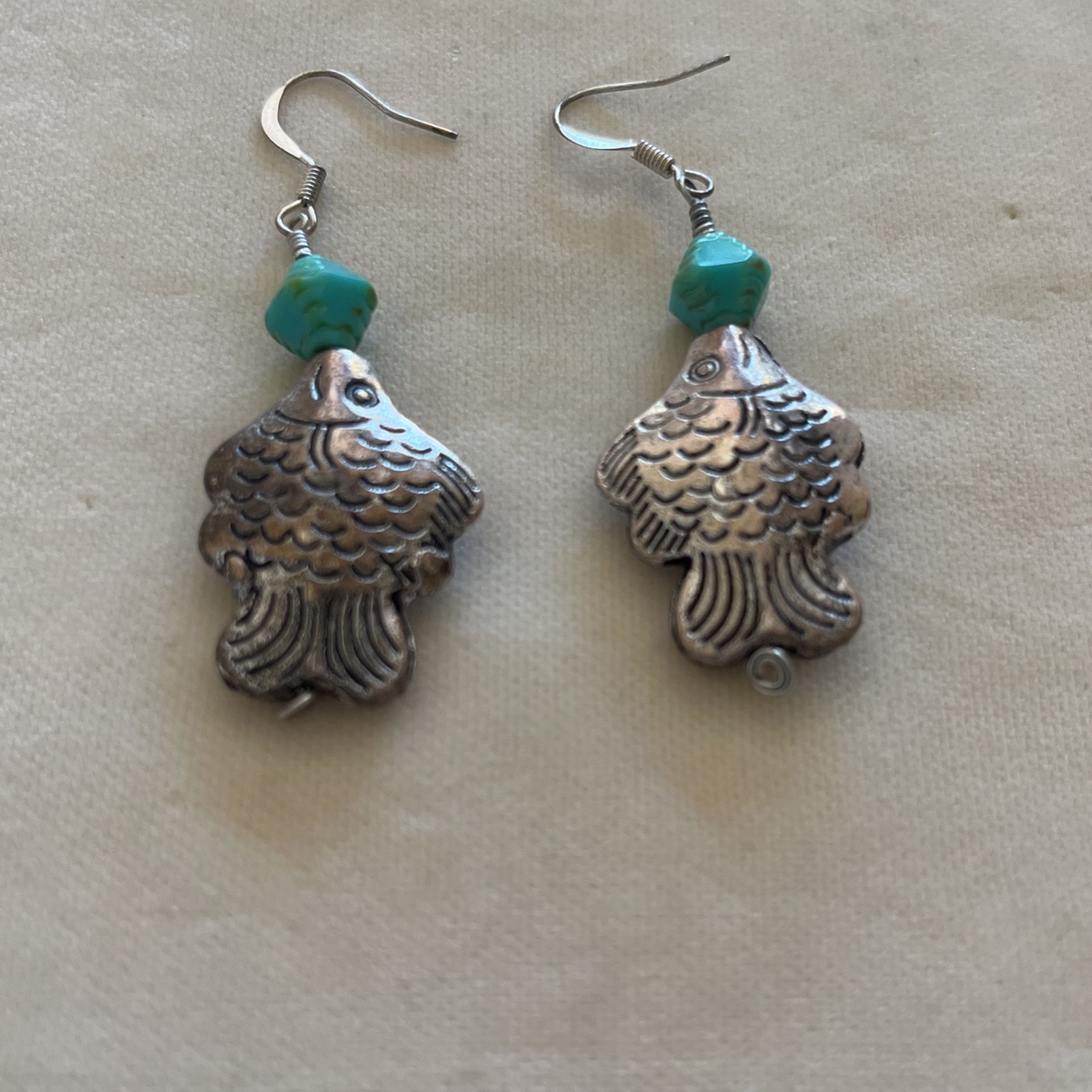 Silver And Turquoise Earrings