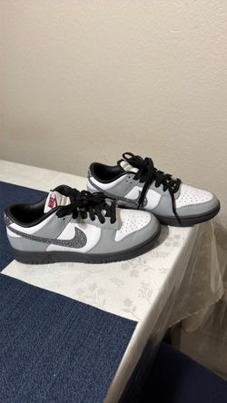 Nike Dunk Low White Grey Glitter Sneakers