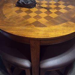 Chess/Checkers table 5 peice set
