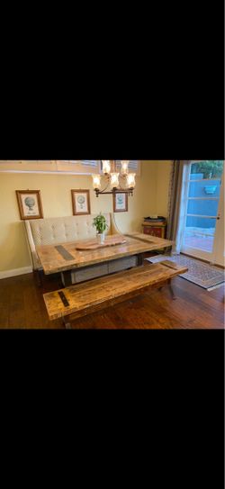French country rustic dining table