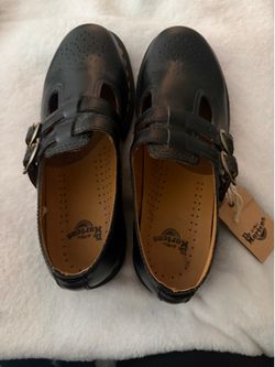 Dr. Martens Black Leather Mary Jane Shoes