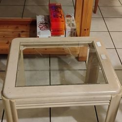 Glass End Table