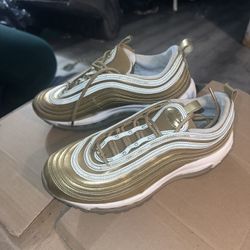 Gold  Nike Air Max Gym Shoes 