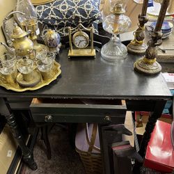 Small Vintage Wood Desk 