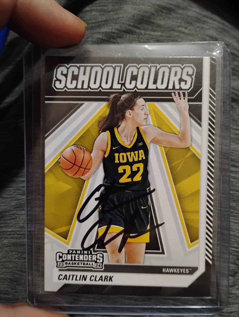 Caitlin Clark Autograph Signed COA Card Iowa Hawkeyes Indiana Fever