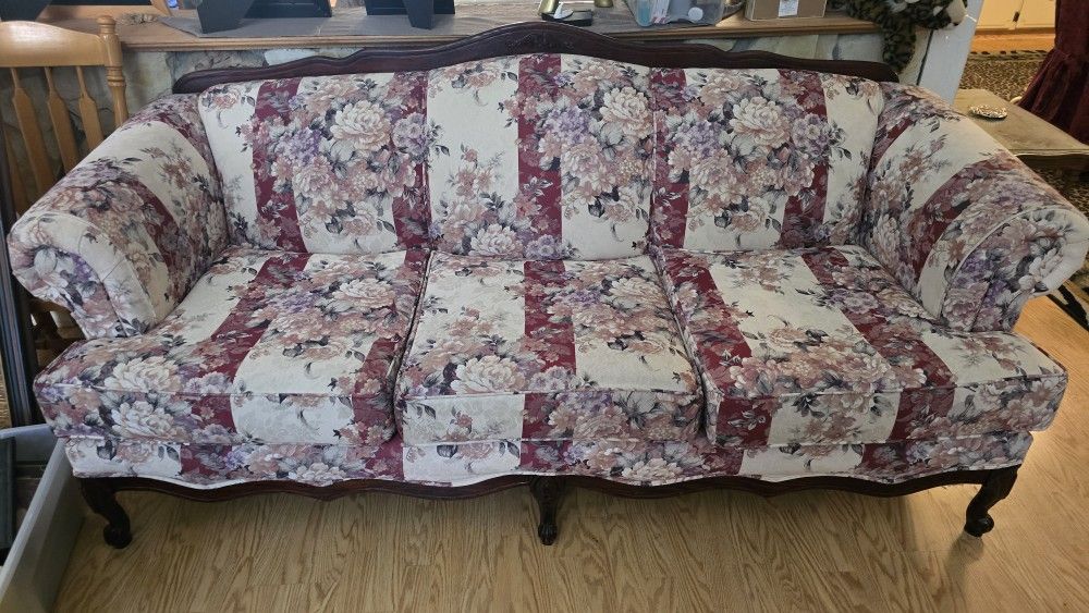Floral Love Seat & Couch