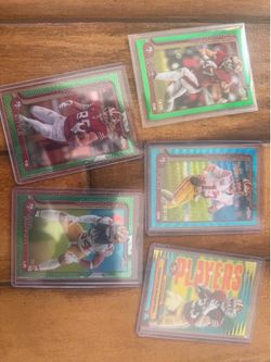 Topps chrome 49ers set Purdy, Mccaffrey, Kittle. Bosa, Warner all numbered cards