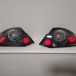 New SPYDER LED Tail Lights Black Pair 00-02 Mitsubishi Eclipse Euro ALT-TS-ME00
