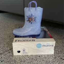 New Frozen 2 Rain Boots With Lights 