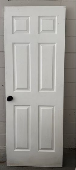 White 6 panel interior door