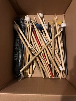 Variety Of Drumsticks And Mallets