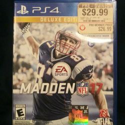 PS4 Deluxe Edition Madden 17 Football Video Game
