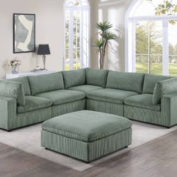 Gray Sectional Sofa - 6pc Modular Sectional - SUPER COMFY!!