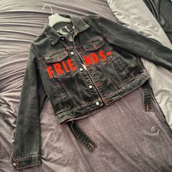 Vlone Jean Jacket (red/black)