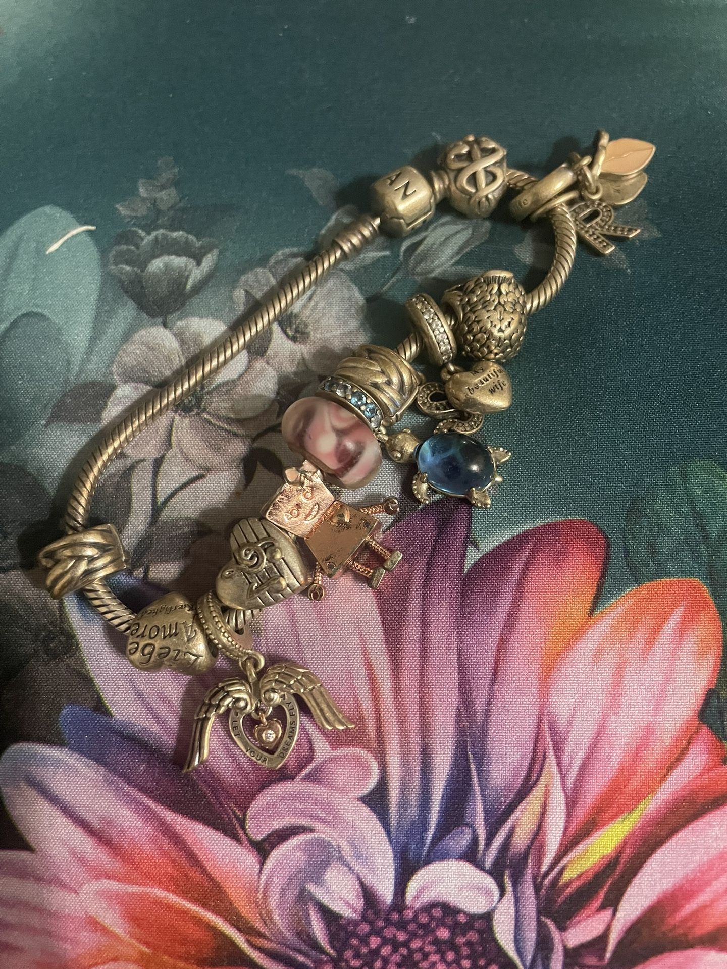 Pandora Bracelet And Charms 