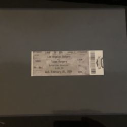 First Game Ticket Yoshinobu Yamamoto 