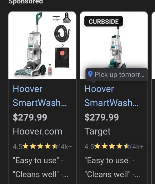 Hoover SmartWash Automatic Carpet Cleaner