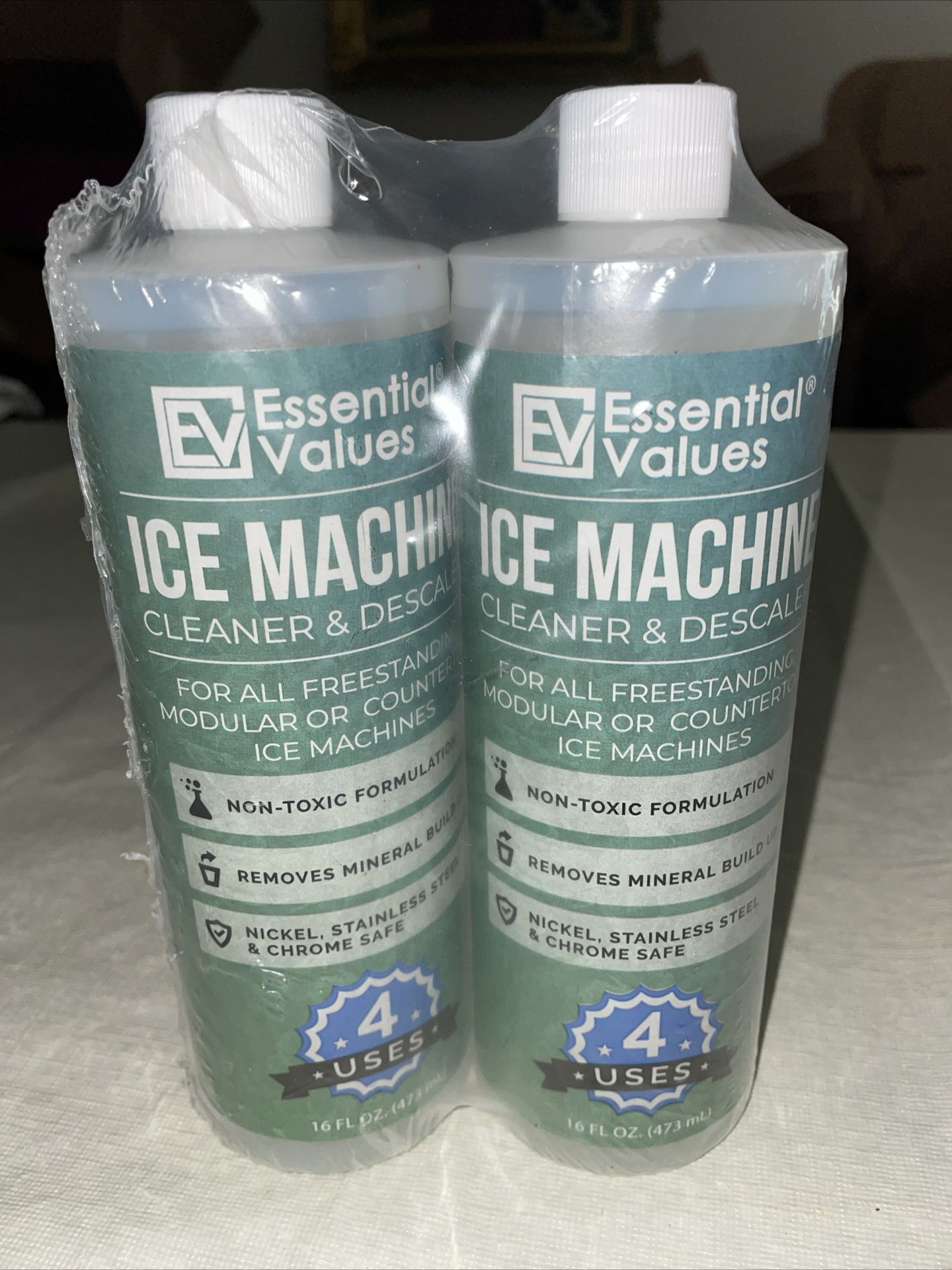2 Pack Essential Values Ice Machine Cleaner - 16 oz each FAST SHIPPING