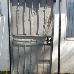 Iron Security Screen Gate, 35.5" x 79 3/4".