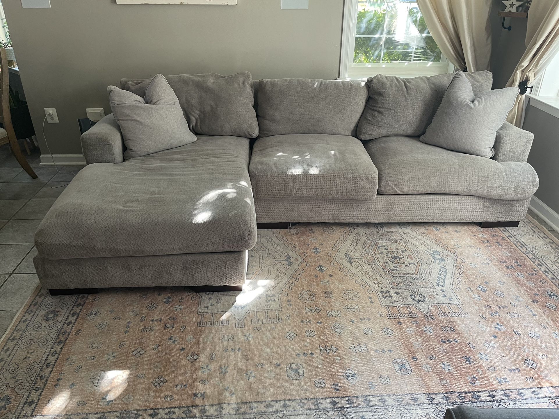 Gray Couch With Chaise Sectional