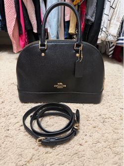 Coach black 2 way (Alma) PM size leather