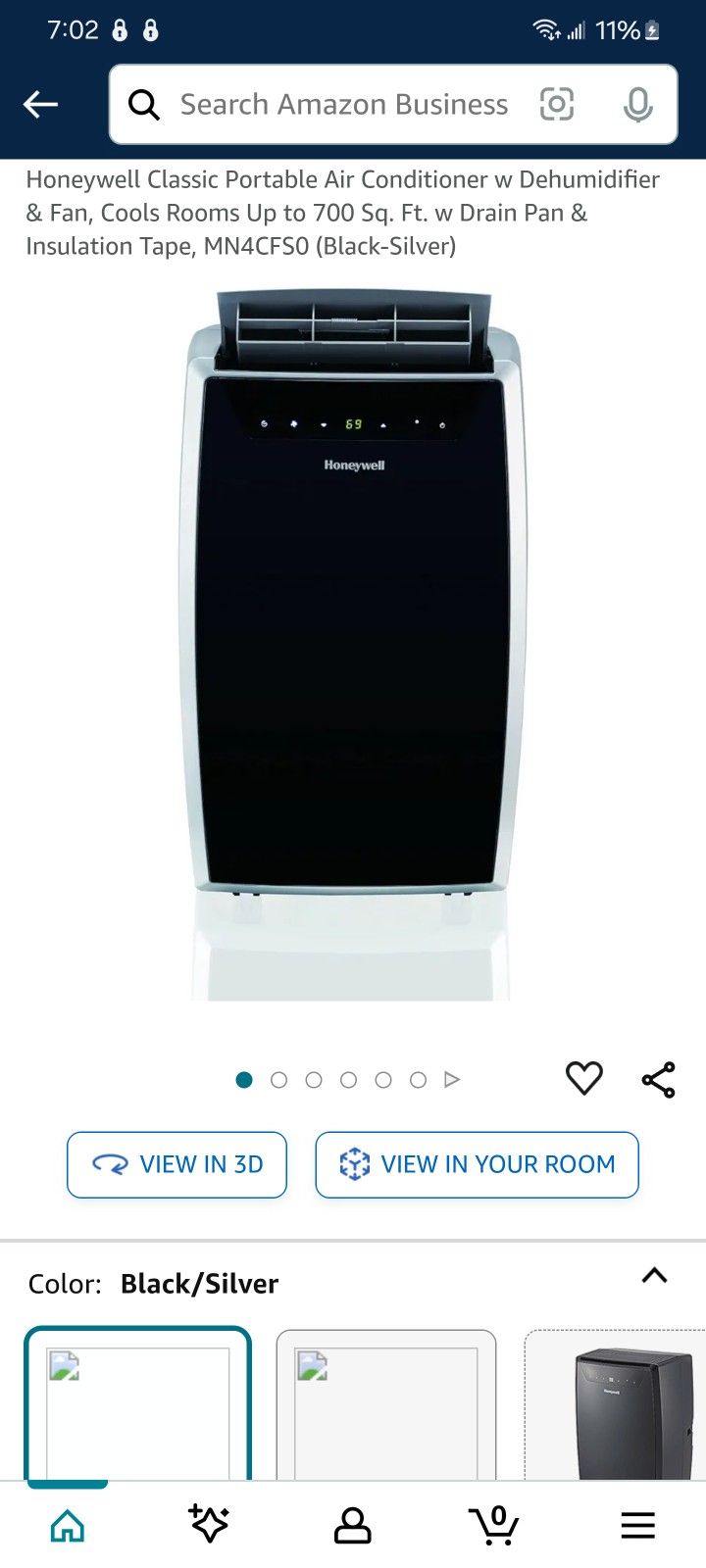 Honeywell 14000 BTU Portable AC