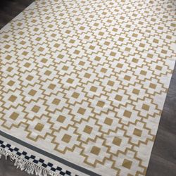 IKEA yellow rug