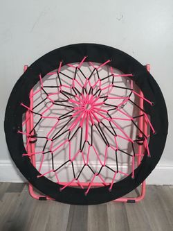 Round Bungee Chair Pink and Black