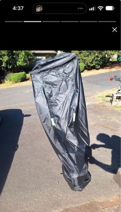 Black E-Scooter Cover with Reflective Strips (READ DESCRIPTION)