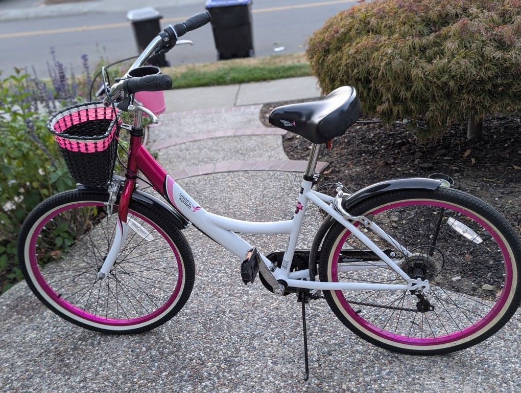 Susan Komen 24 Multi Speed Cruiser Girl's Bike