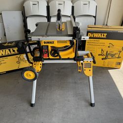 DEWALT Table Saw + Rolling Stand