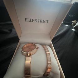 Ellen Tracy Watch and bracelet set