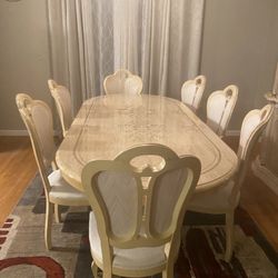 ITALIAN Dining Set With China Cabinet 