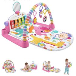 Fisher-Price Deluxe Kick & Play Piano Gym, Pink
