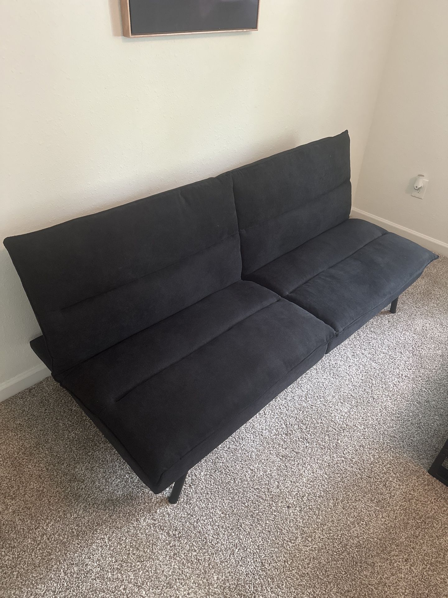 Modern Black Futon - Excellent Condition