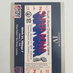Superbowl 1970 Sports Card Collectable 