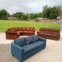 Sectional Sofa Sleeper Bed Bedroom Couch - Delivery Available 
