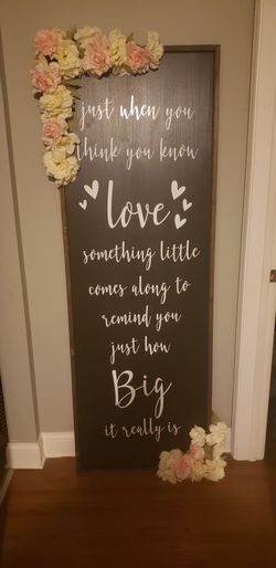 Hand made beautiful for a baby shower or your infants room