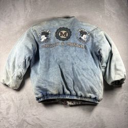 Vintage Mickey Mouse Disney Americanwear Men’s XL Reversible Jacket Distress 80s