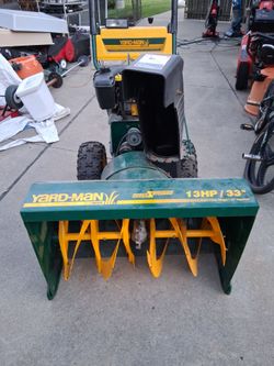 /*/*/*/* YARDMACHINE SNOWBLOWER *\*\*\*\