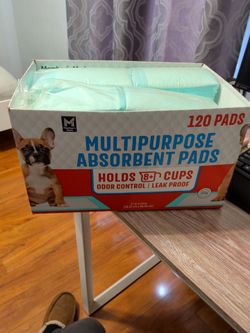 Opened dog training pads