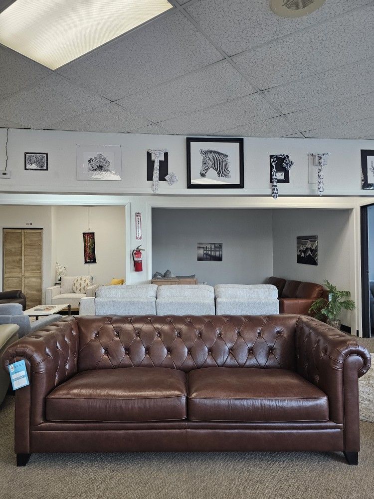 Leather Sofa - Zoe